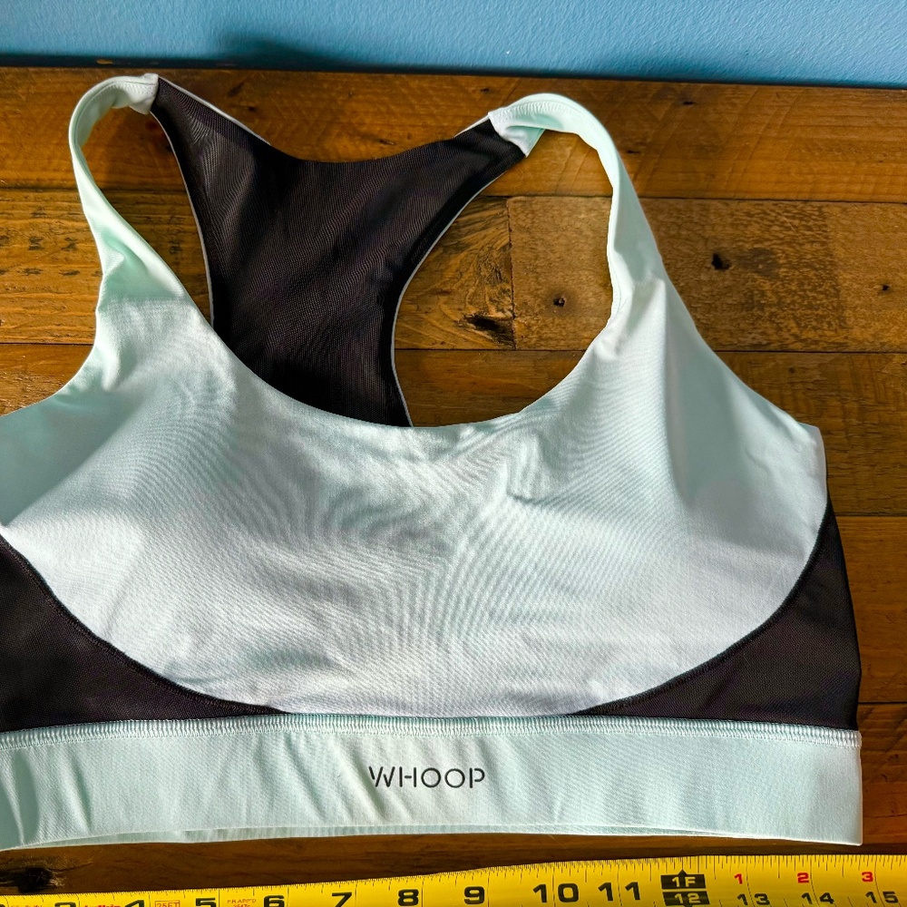 WHOOP 4.0 Any Wear Sports Bra Size Medium light teal Racerback Workout‎ Gym